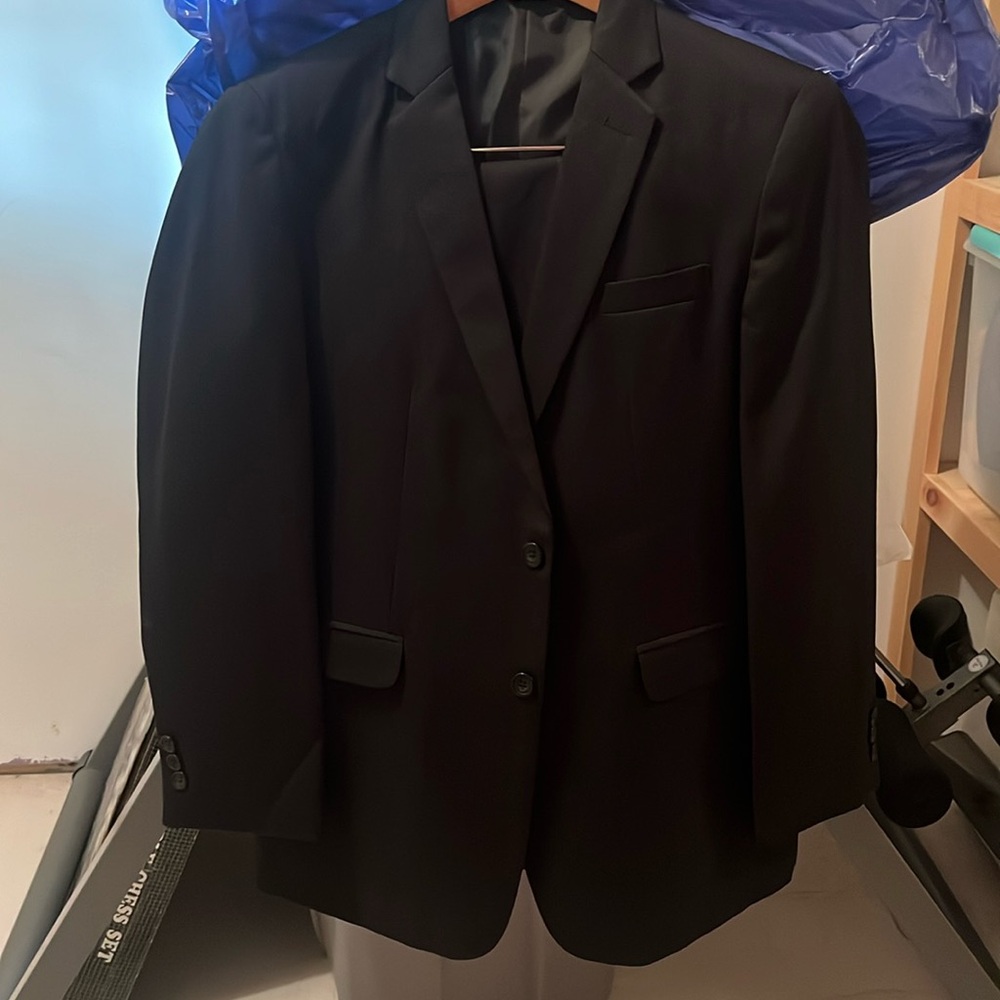 Boys black suit jacket & pants.
